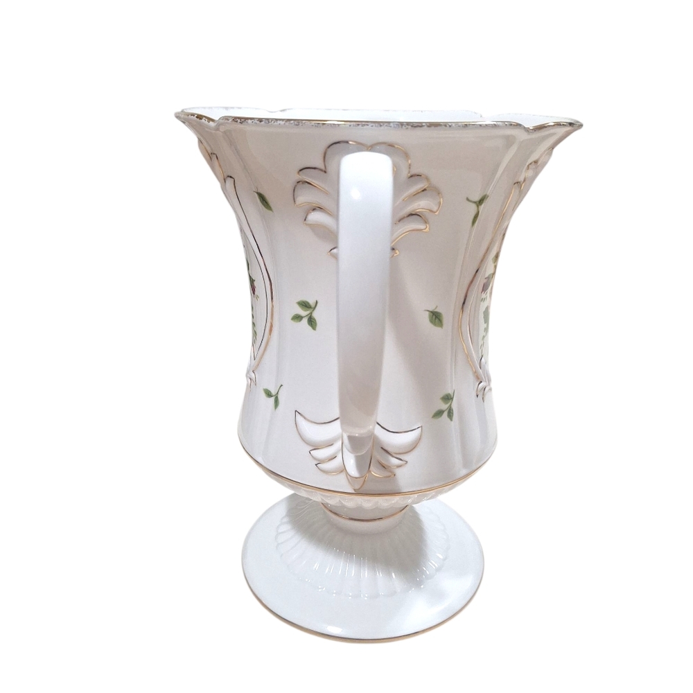 NOB Vintage Royal Albert Old Country Roses Grandeur Vase W/Handles Floral Print - Picture 2 of 15